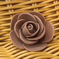 Роза латексная (фоамиран), бутон 3 см - коричневый КР