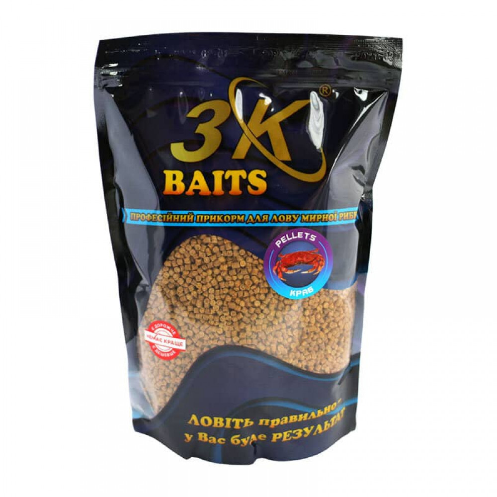 Пелетс 3k Baits Pellets 2mm Краб 800g