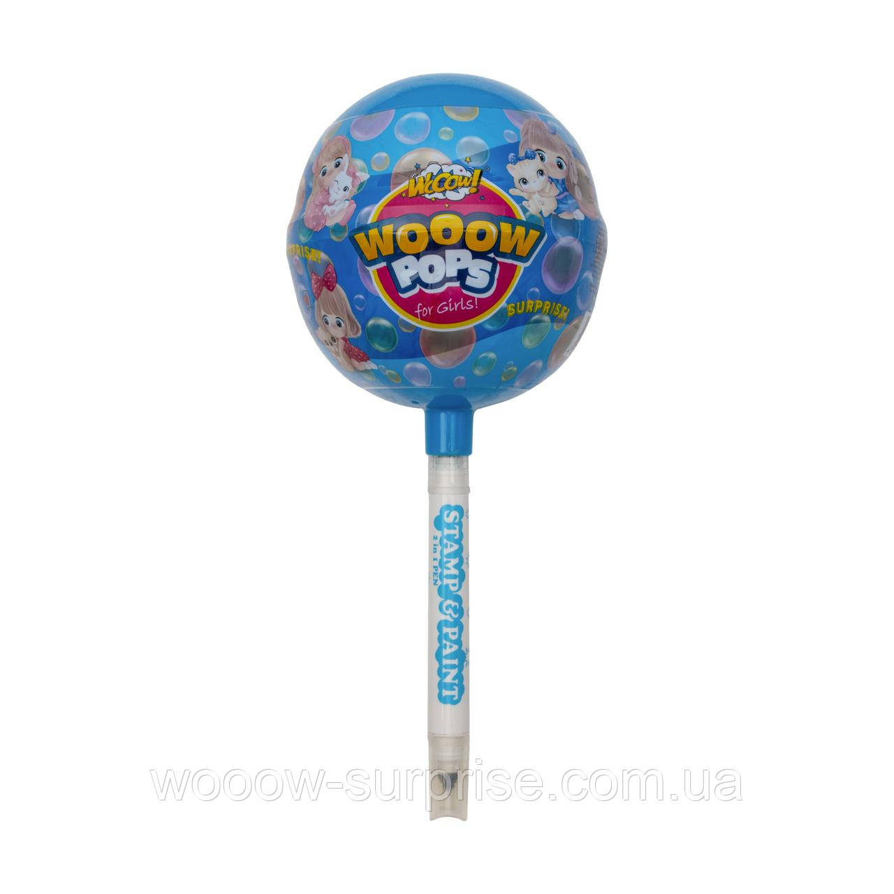 М'яч пластиковий з цукерками та сюрпризом для дівчинки WOOOW POPS