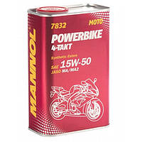 Моторное масло Mannol 4-Takt Powerbike 15W-50 (1л.)