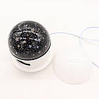 Нічник-проектор "Зоряне небо" з RGB підсвічуванням / Музичний світильник з блютуз / Нічник від мережі з колонкою, фото 8