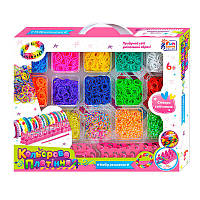 Набор резиночек для плетения 95142 4FUN Game Club, 14цветов и станок, в коробке (6945717419520)