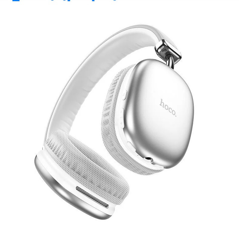 Бездротові Bluetooth-навушники Hoco W35 Wireless Headphones (40h, BT5.3, TF, AUX) Silver