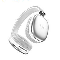 Бездротові Bluetooth-навушники Hoco W35 Wireless Headphones (40h, BT5.3, TF, AUX) Silver