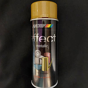 Фарба аерозольна з ефектом металік Motip Deco Effect золотиста 400 мл