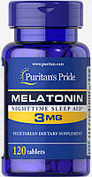 Мелатонин, Puritan's Pride, 3 мг, 120 таблеток (31177)