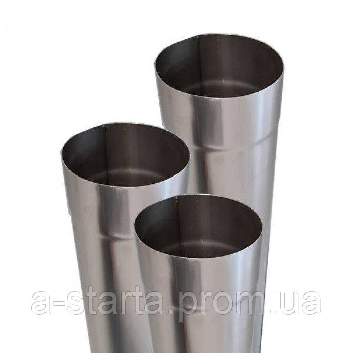 Труба одностінна для димоходу з неіржавкої сталі ø100-ø500 (AISI-201) 0,5 м товщина сталі 0.5