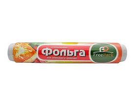 Фольга харчова алюмінієва для запікання різних страв, транспортування та зберігання продуктів 700 г FreePack