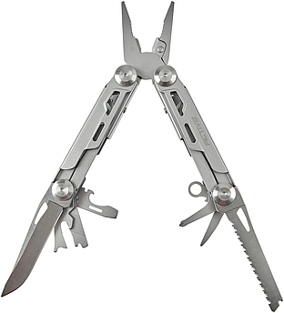 Мультитул Active Shiny Tool (13в1, 106мм, 243г, з чохлом, металік)