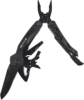 Мультитул з кресалом Active Firetool 19в1 чорний з чохлом