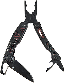 Міні Мультитул Active Micro Tool (7в1, 77мм, 107г, без чохла, чорний)