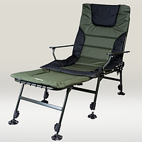 Карповое кресло нагрузка 160 кг Ranger Wide Carp SL-105+prefix Рыболовное кресло с подставкой для ног