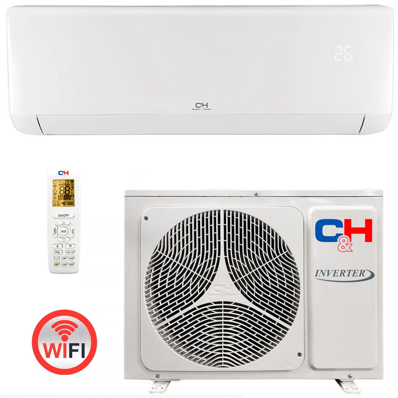 Кондиціонер Cooper&Hunter CH-S24FTXF2-NG R32 Wi-Fi