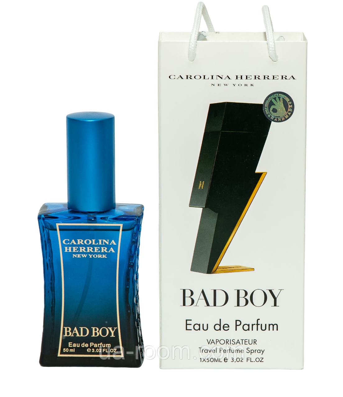 Тестер чоловічий Carolina Herrera Bad Boy, 50 мл, сумка.