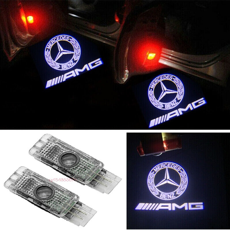 Штатна підсвітка дверей із логотипом Mercedes W203 W208 W209 R171 R172 C199, фото 1