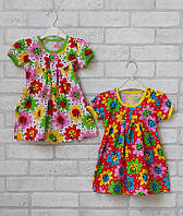 Детские трикотажные туники оптом, хлопковое платье для девочки от производителя р.28 30 32 34