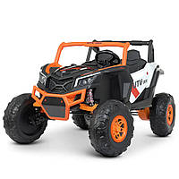 Детский электромобиль (4 мотора по 45W, MP4, MP3, USB, двухместный) Багги Bambi M 4567(MP4)EBLR-7-2 Оранжевый