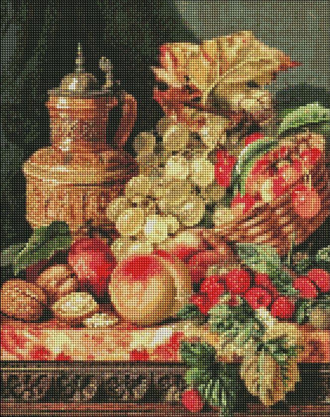 AMO7250 Діамантова мозаїка Фруктове різномаїття ©Edward Ladell 40 х 50 см