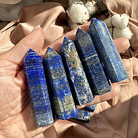 Обеліск Лазурит, стовпчик з натурального мінералу, вага 30-50 г, висота 6-7 см, кристал з синього лазуриту