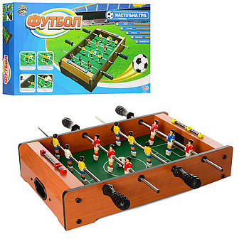 Настільний футбол на штангах дерев'яний Limo Toy (ігрове поле 49-31-8см, 2 м'ячі) HG 235AN