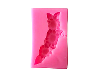 Молд силиконовый кондитерский для мастики и шоколада Ветка с цветами 8,5 * 5 cm