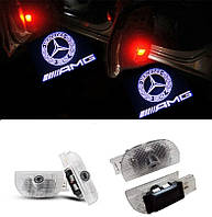 Штатная подсветка двери с логотипом Mercedes SL R230 (03-11) W220 (99-05)