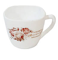 Чашка квадратна 220мл Ароматна троянда Vinnarc FXB-220