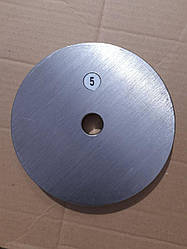 Металевий диск,блін 5 кг на гриф 28-30 мм без покриття