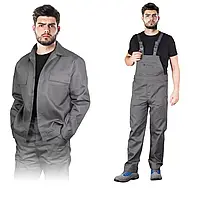 Рабочий защитный костюм рабочая спецовка спецодежда из толстовки и комбинезона, рабочая защитная форма