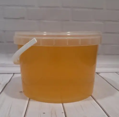Мед натуральний Літнє лугове різнотрав'я (свіжий 2023 з пасіки) у пластиковій тарі 10л