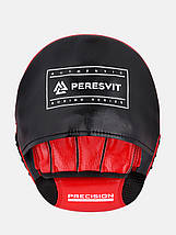 Лапи боксерські лапи для боксу та єдиноборств Peresvit Precision Mitts, чорно-червоні, фото 5