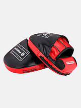 Лапи боксерські лапи для боксу та єдиноборств Peresvit Precision Mitts, чорно-червоні, фото 6