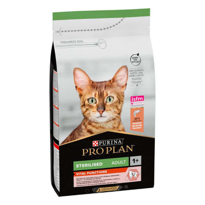 Сухий корм для стерилізованих дорослих котів Purina Pro Plan (Пуріна Про План) Adult Sterilised Vital Functions з лососем 1.5 кг