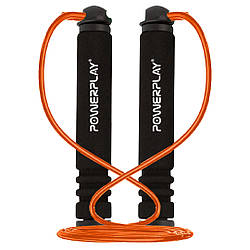 Скакалка PowerPlay 4205 Classic Plus Jump Rope Помаранчева (2,7m.)