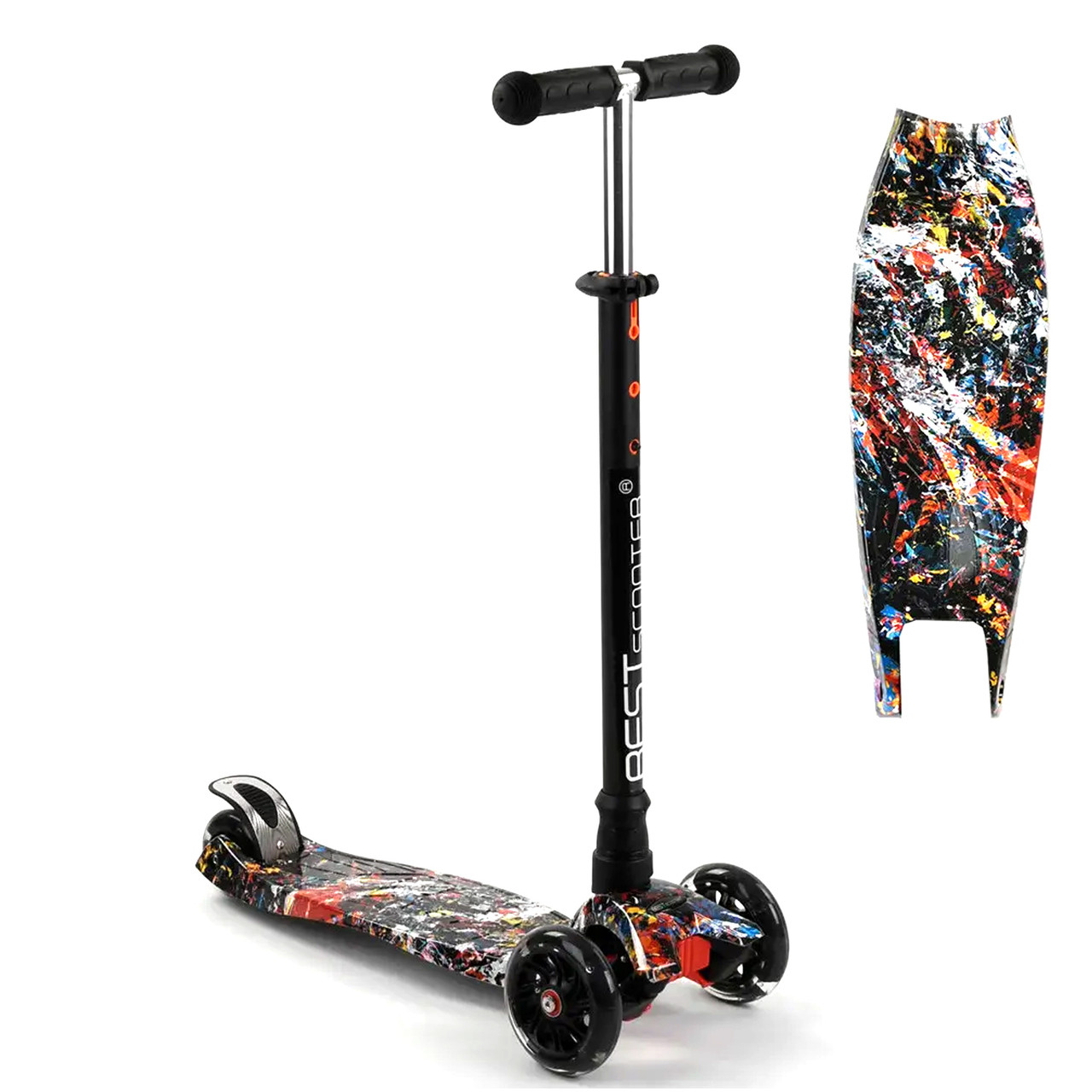 Дитячий триколісний самокат Best Scooter A 25779 /779-1542 Чорний