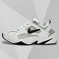 Кроссовки женские Nike Air Monarch 1 кожаные белые со шнуровкой деми осень/весна