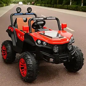 Дитячий електромобіль Баггі (4 мотори по 25W, MP3) ДЖИП Baby Tilly T-7840 EVA RED Червоний