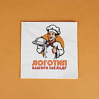 Печать на салфетках Цветная 40*40 см Бумажные Салфетки с логотипом для ресторана