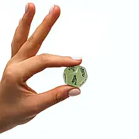 Неоновий кубик з різними позами