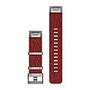 Ремінець Garmin QuickFit 22 Watch Bands Jacquard-weave Nylon Strap – Red, фото 2