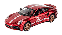 Машинка металлическая детская Porsche 911 TurboS Auto Expert Красный