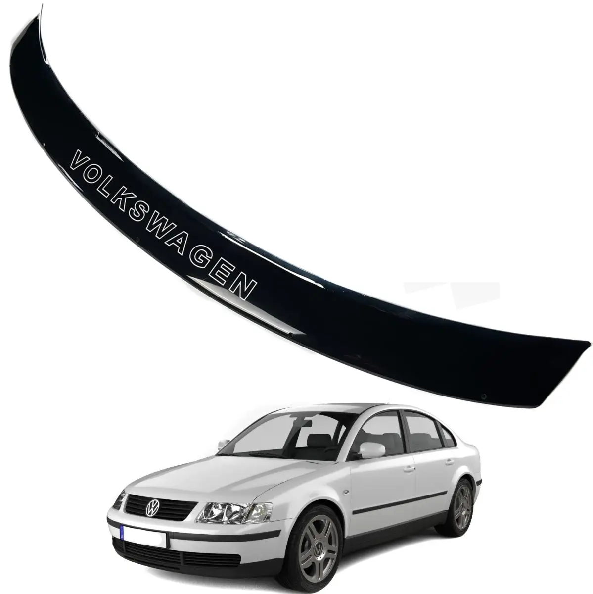 Дефлектор капота на Volkswagen Passat В5 Volkswagen Passat (B5) 1997-2001, фото 1