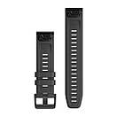 Ремінець Garmin QuickFit 22 Watch Bands Slate Gray Silicone with Black Hardware, фото 2