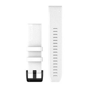 Ремінець Garmin QuickFit 22 Watch Bands White with Black Stainless Steel Hardware