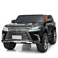 Детский электромобиль Lexus (4 мотора по 35W, 2 аккум, USB,SD) Джип Bambi M 3906EBLR-2 Черный