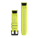 Ремінець Garmin QuickFit 22 Watch Bands Amp Yellow Silicone, фото 2