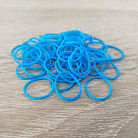 Резинки для плетения браслетов голубые 50 штук