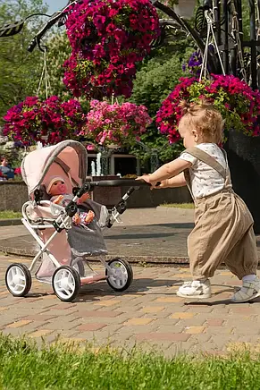 Коляска для ляльки Carrello Unico Hot Pink, фото 5