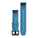 Ремінець Garmin QuickFit 22 Watch Bands Cirrus Blue with Black Stainless Steel Hardware, фото 2