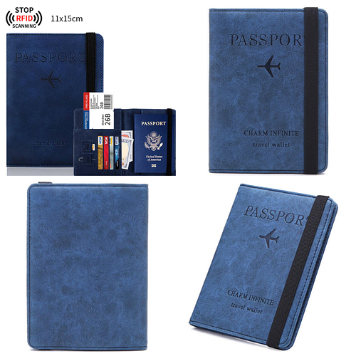 Купить Обложка-чехол для паспорта Travel Wallet из ПУ кожи с RFID ...